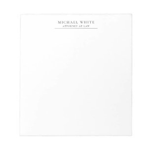 Bloco De Notas Advogado Minimalista Profissional