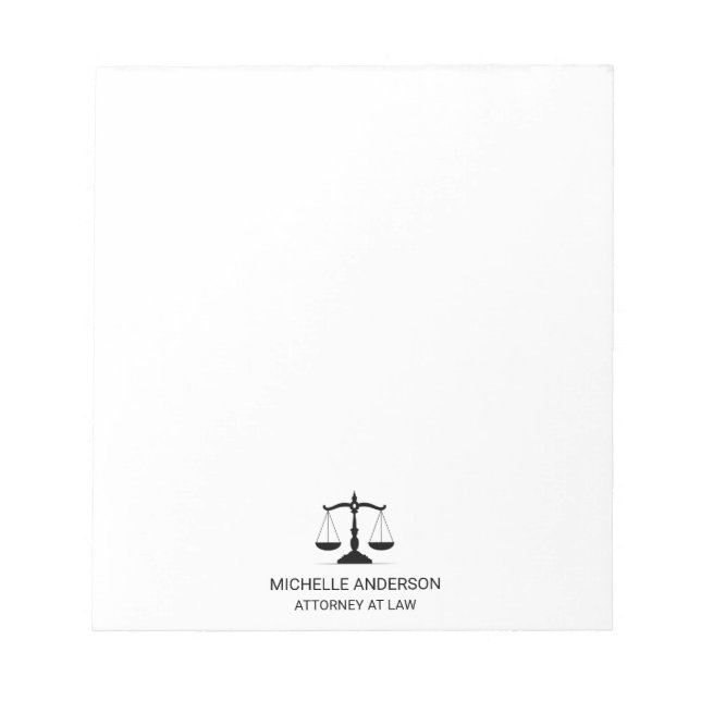 Bloco De Notas Advogado Profissional da Moda Advogado   (Frente)