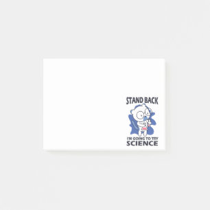 Bloco De Notas Afaste-se - Adorável Experimento de Cientista Gato