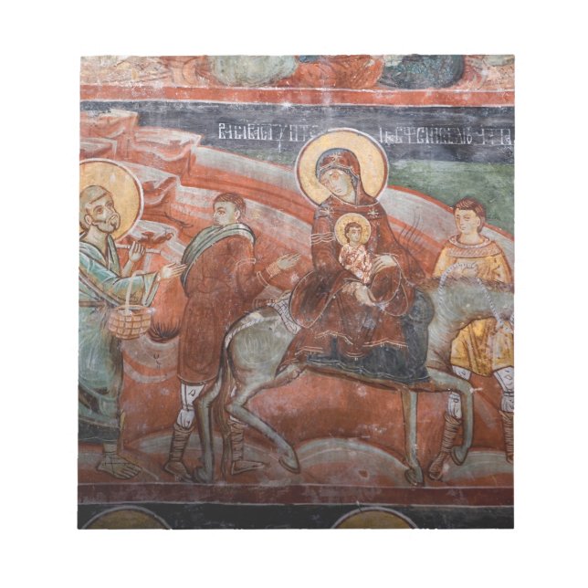 Bloco De Notas Afrescos da Igreja Sérvia do século XIV, (Frente)