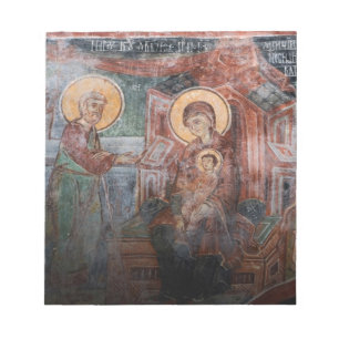 Bloco De Notas Afrescos da Igreja Sérvia do século XIV, 2