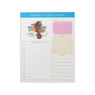 Bloco De Notas Afro Unicórnio “Feito de Magia” Design Trio