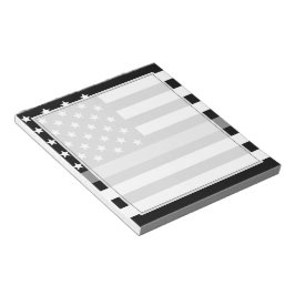 Bloco De Notas Agente corretor Thin Silver Line USA Flag