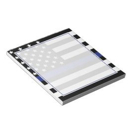 Bloco De Notas Agente Policial Thin Blue Line Flag