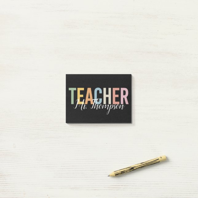 Bloco De Notas Agradecimento Personalizado ao Professor Volta às  (Na mesa)