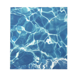 Bloco De Notas Água Azul Espumante