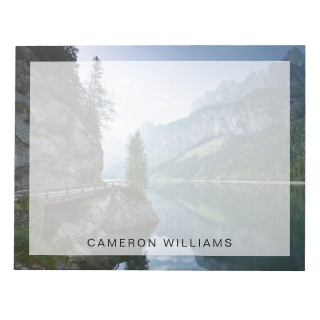 Bloco De Notas Água | Lago Gosau Salzkammergut Áustria (Frente)