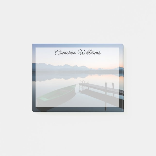 Bloco De Notas Água | lago Hopfen Bavarian Alps Alemanha (Frente)