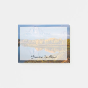 Bloco De Notas Água Oxbow Bend Jackson Wyoming