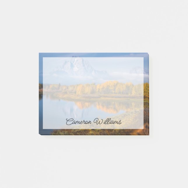 Bloco De Notas Água | Oxbow Bend Jackson Wyoming (Frente)