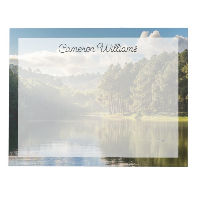 Bloco De Notas Água | Pang Oung Lake & Pine Forest Thailand (Frente)