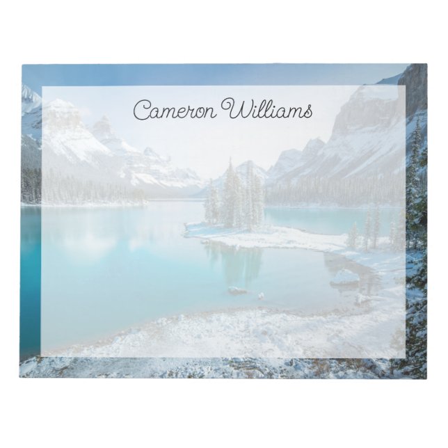 Bloco De Notas Água | Winter Jasper National Park, Canadá (Frente)