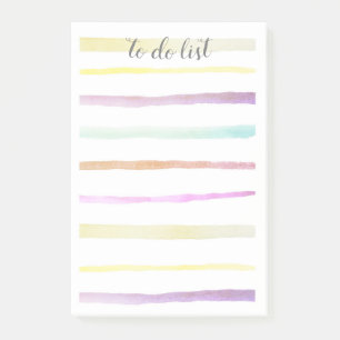 Bloco De Notas aguarela pastel bonito design pintado feito sob