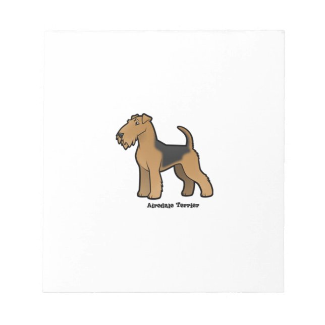 Bloco De Notas airedale terrier (Frente)