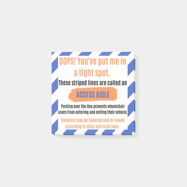 Bloco De Notas Aisle Advocacy Sticker (Frente)