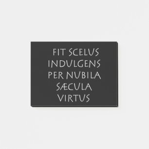 Bloco De Notas Ajustado scelus indulgens por nubila saecula virtu
