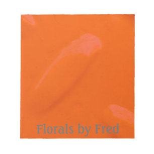 Bloco de notas alaranjado de Diamondplate