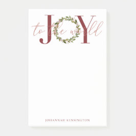 Bloco De Notas Alegria de Natal moderna à Terra do Mundo