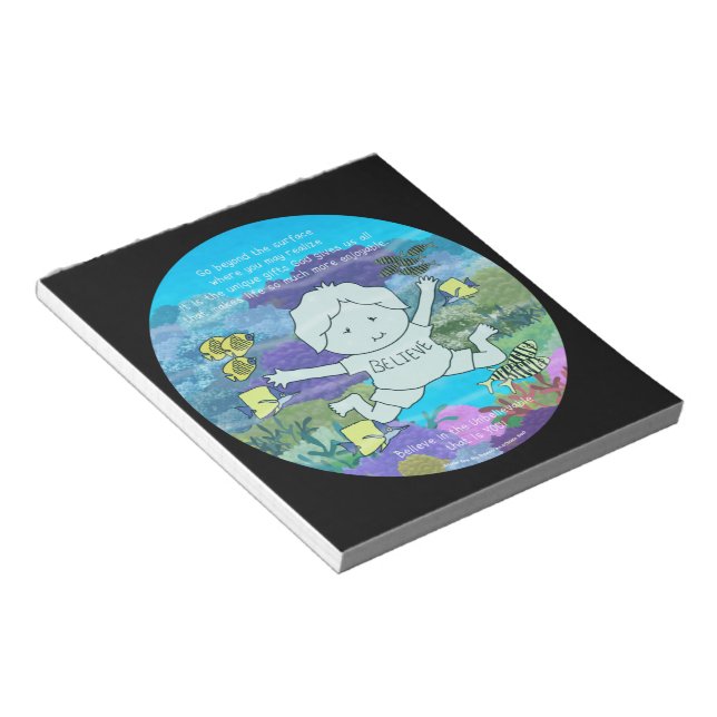 Bloco De Notas Além da superfície (Inclinado)