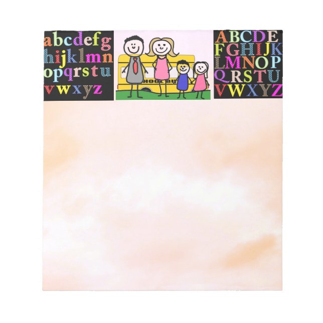 Bloco De Notas Alfabeto (Frente)