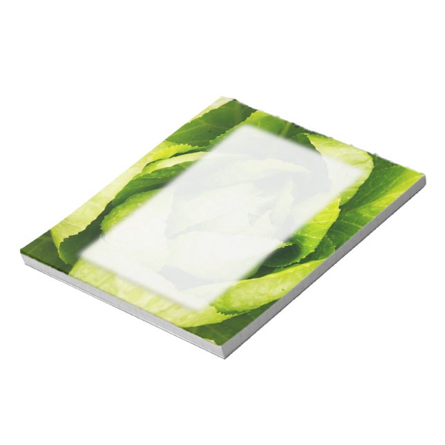 Bloco De Notas Alface Verde Sai Com Gotas De Chuva (Invertido)