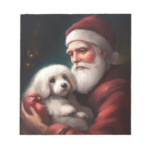 Bloco De Notas Algodão De Tulear Com Natal