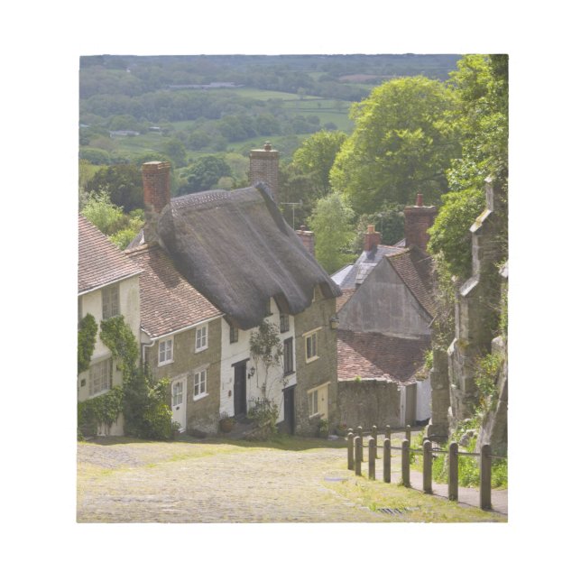 Bloco De Notas Algodão em Dourado Hill, Shaftesbury, Dorset, (Frente)