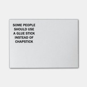 Bloco De Notas Algumas pessoas devem usar uma vara da colagem