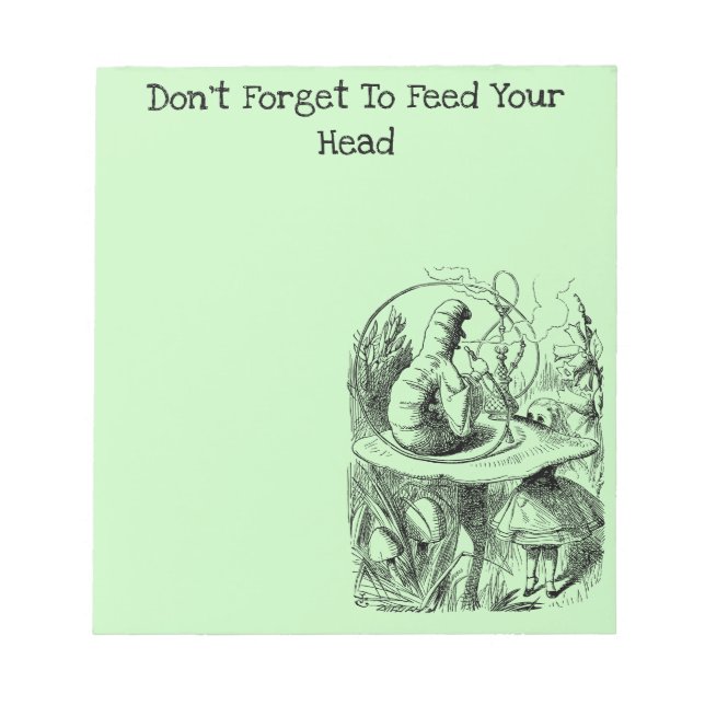 Bloco De Notas Alice e a lagarta (Frente)