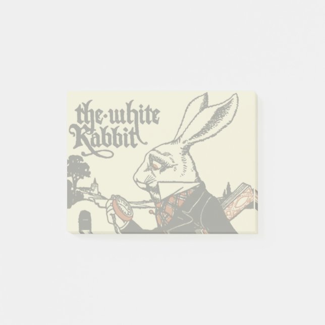 Bloco De Notas Alice White Rabbit Classic Wonderland (Frente)
