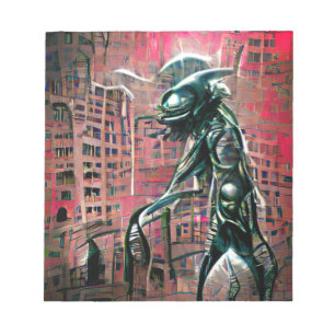 Bloco De Notas Alien Invasion