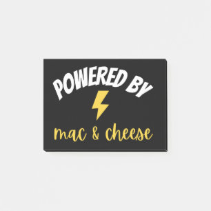 Bloco De Notas Alimentado por Mac e queijo