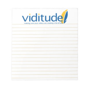 Bloco de notas alinhado pequeno de Viditude