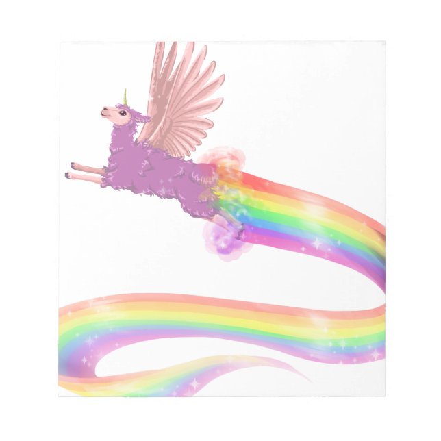 Bloco De Notas Allamacorn Rainbow (Frente)