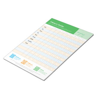 Bloco De Notas Allergen Intro Tracker US