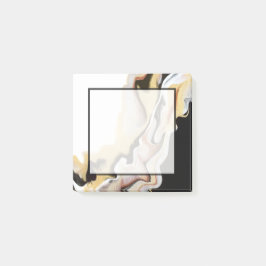Bloco De Notas Alligare Golden Abstract Acrylic Fluid Art