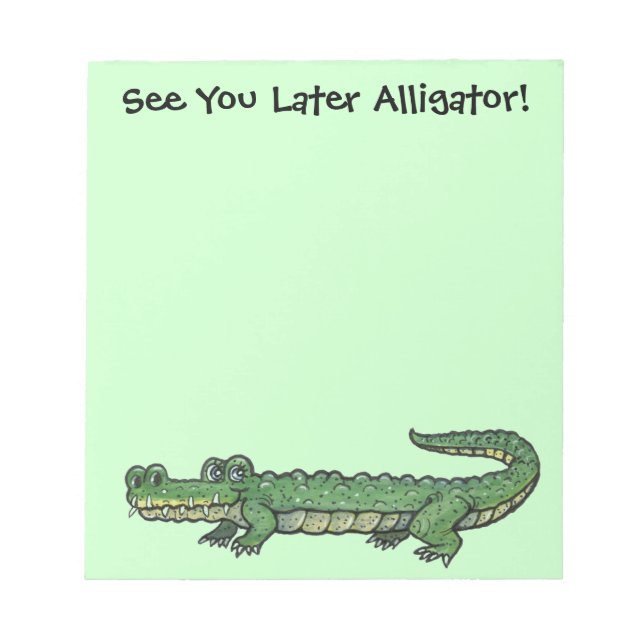 Bloco De Notas Alligator Note Pad (Frente)