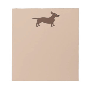 Bloco De Notas Almofada de nota com encabeçamento do Dachshund