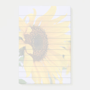 Bloco De Notas Almofada de notas do post-it da flor 4x6 do
