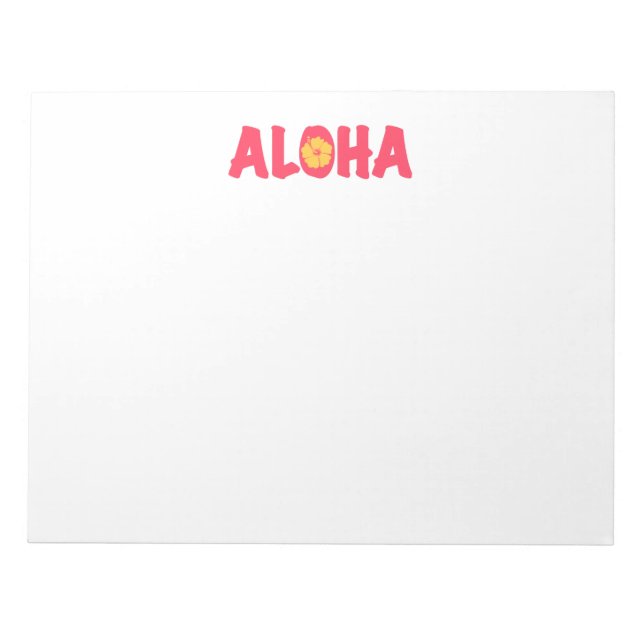 Bloco de Notas Aloha (Frente)
