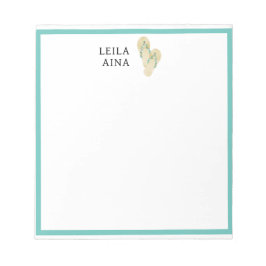 Bloco De Notas Aloha Flip-Flops