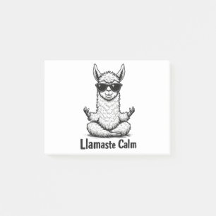 Bloco De Notas Alpaca Fique Calma Llamaste Lama Yoga Engraçado