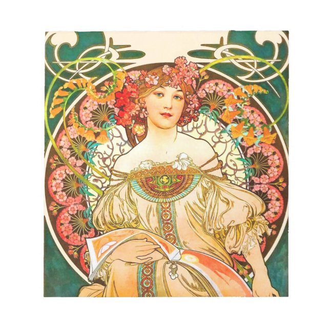 Bloco De Notas Alphonse Mucha Art Nouveau Daydre (Frente)