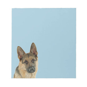 Bloco De Notas Amado & protegido por um german shepherd