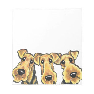 Bloco De Notas Amante de Airedale Terrier