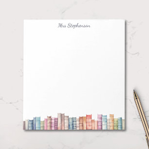 Bloco De Notas Amante de Livro de Aquarela Livros Pastel Borda