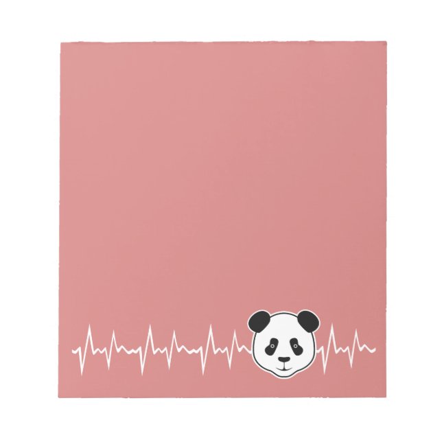 Bloco De Notas Amante de Panda (Frente)