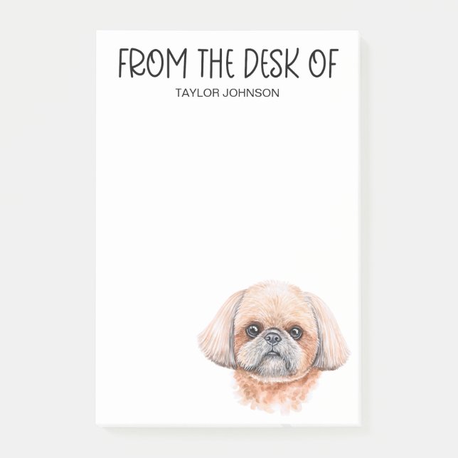 Bloco De Notas Amante de Shih Tzu (Frente)