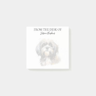 Bloco De Notas Amante de Shih Tzu Cachorro Monogramado
