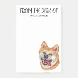 Bloco De Notas Amante do Akita Inu